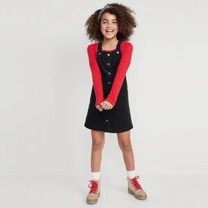 Old Navy Corduroy Pinafore Overall Dress for Girls | XL (12)